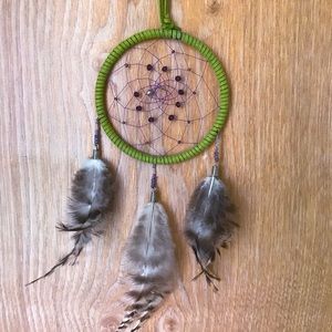 Green and purple dream catcher